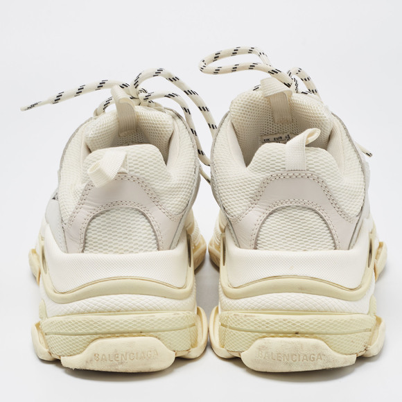 Balenciaga Tricolor Mesh and Leather Triple S Sneakers Size 41 - Picture 4 of 8
